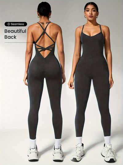 Cross-Shoulder One-Piece